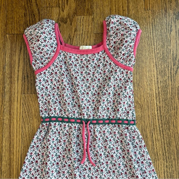 Matilda Jane Cap Sleeve Belted Floral Dress Size 4 - Picture 2 of 16